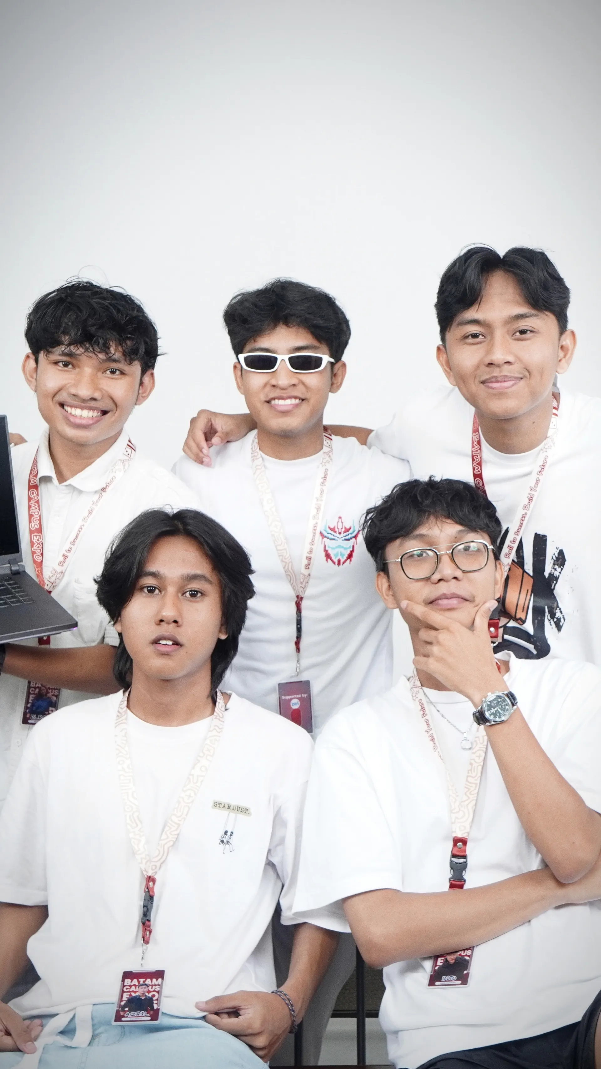 The Batam Campus Expo IT team in white shirts